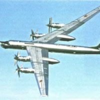 Серийный Ту-95МС в полёте