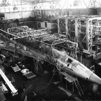 Сборка самолета Ту-144.