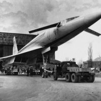 Выкатка первого серийного Ту-144 из сборочного цеха Воронежского авиационного завода, 1972 г.